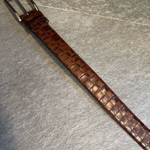 Mezlan Tan Leather Belt